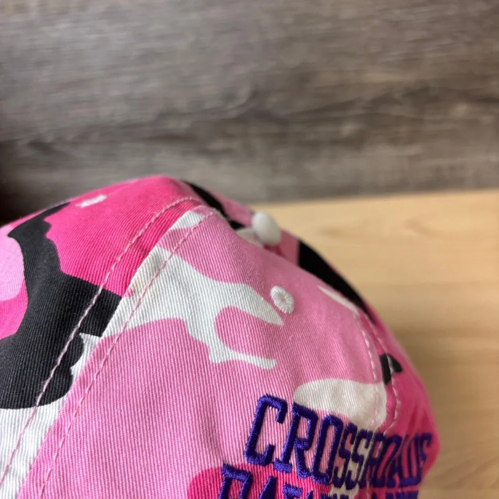 Crossroads Pawn & Audio Hat Cap Strap Back Womens Pink‎ Camo Camouflage